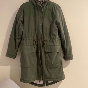 Gap Oversized Shearling Lined Cargo Jacket